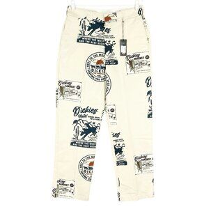 NWT Dickies Men's Dickies Market Greensburg Ivory Twill Pants Sz 33X32 Straight